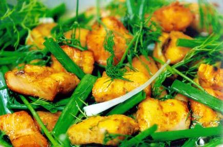 Grilled fish pieces Cha Ca La Vong